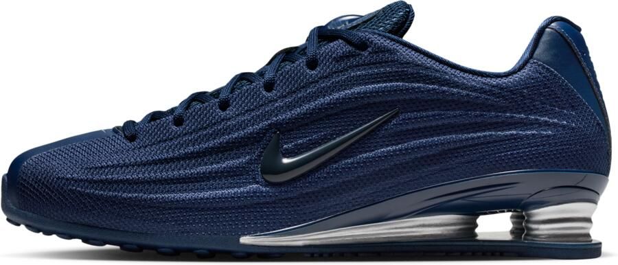 Nike Shox Sneakers Dames Blauw Mesh Synthetisch