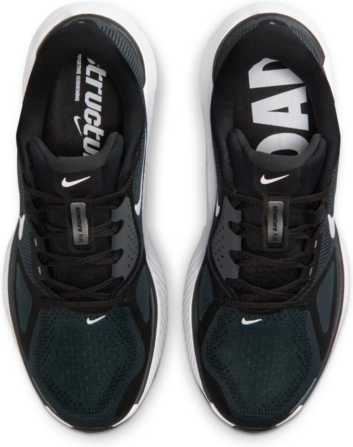 Nike Structure Plus hardloopschoenen voor dames (straat) Zwart - Foto 2