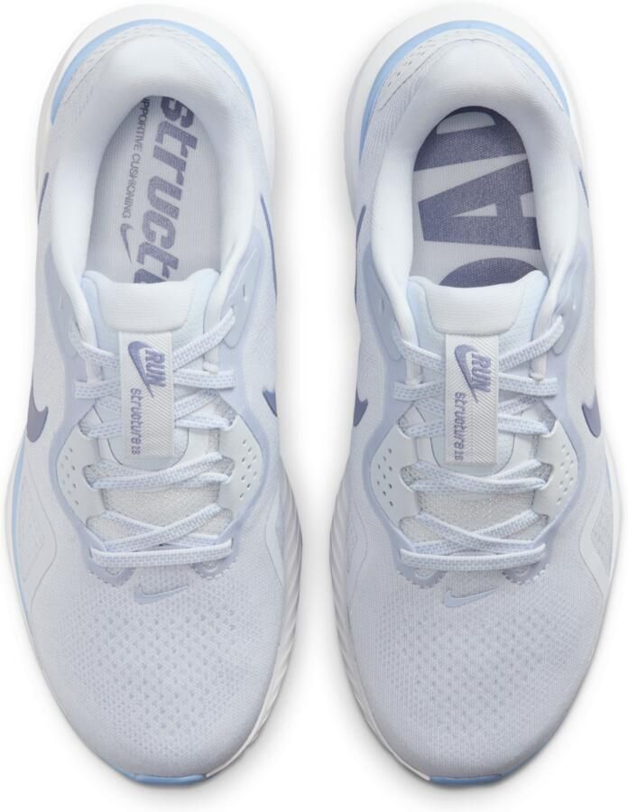 Nike Structure 26 hardloopschoenen voor dames (extra breed straat) Grijs - Foto 2