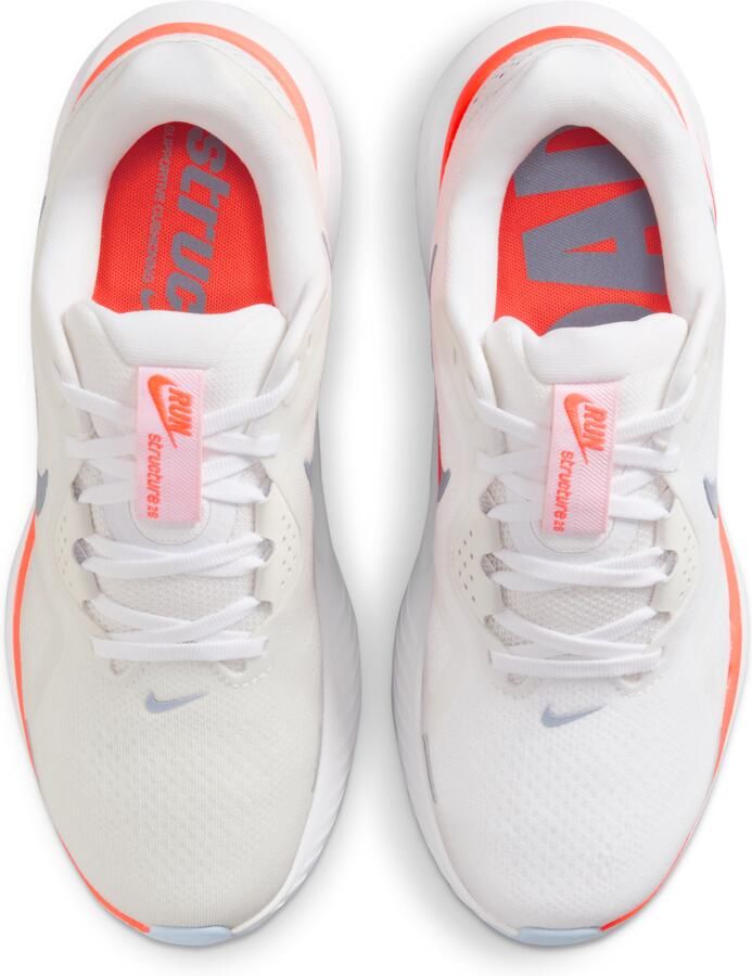 Nike Structure 26 hardloopschoenen voor dames (straat) Wit - Foto 2