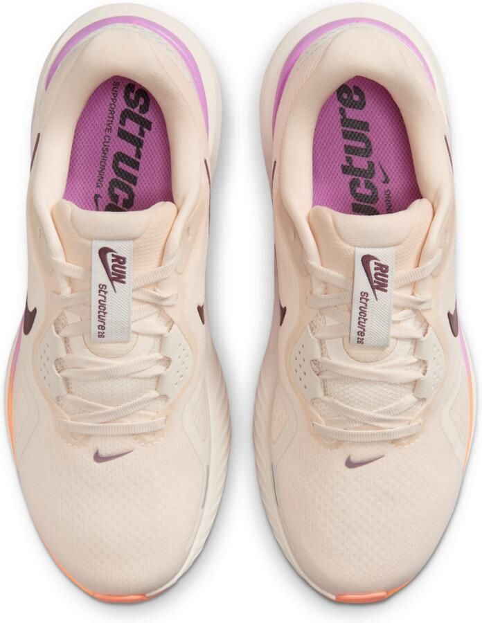 Nike Structure 26 hardloopschoenen voor dames (straat) Wit - Foto 2