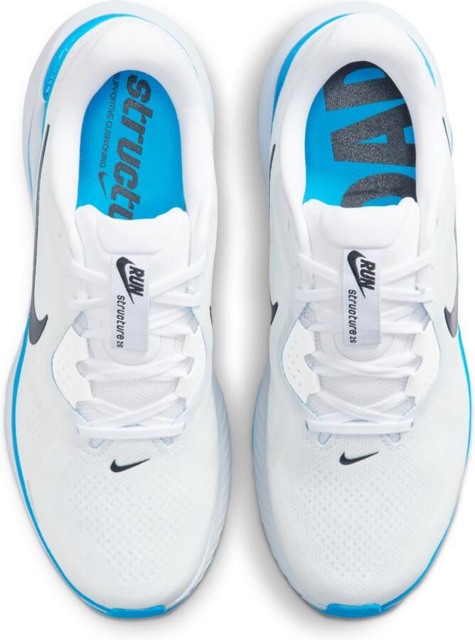 Nike Structure 26 hardloopschoenen voor heren (straat) Wit - Foto 2