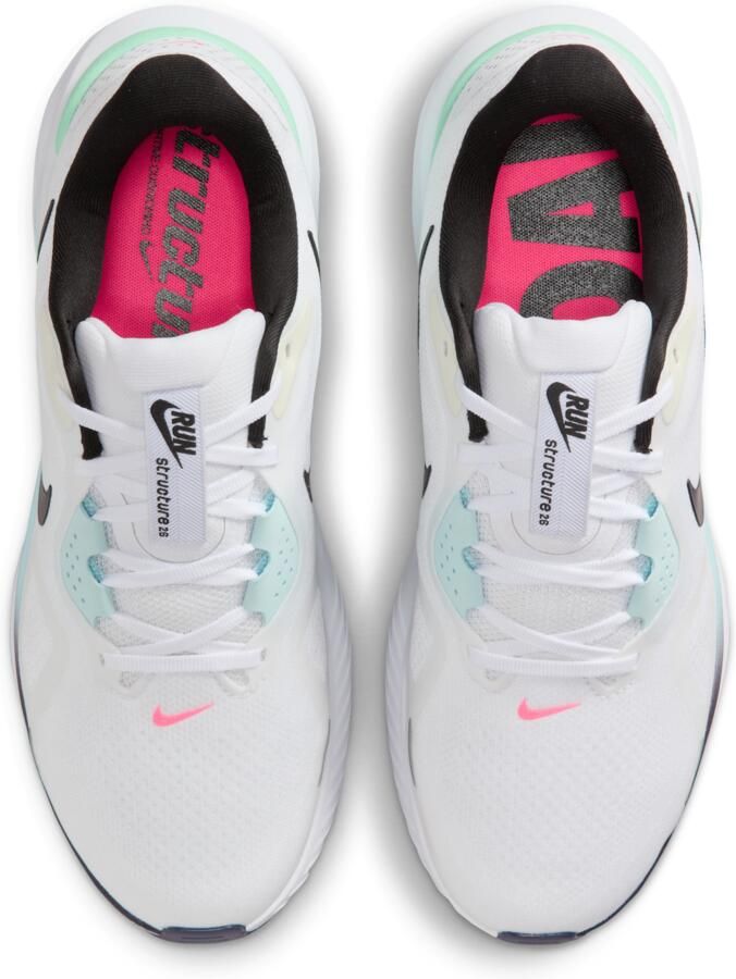 Nike Structure 26 hardloopschoenen voor heren (straat) Wit - Foto 2