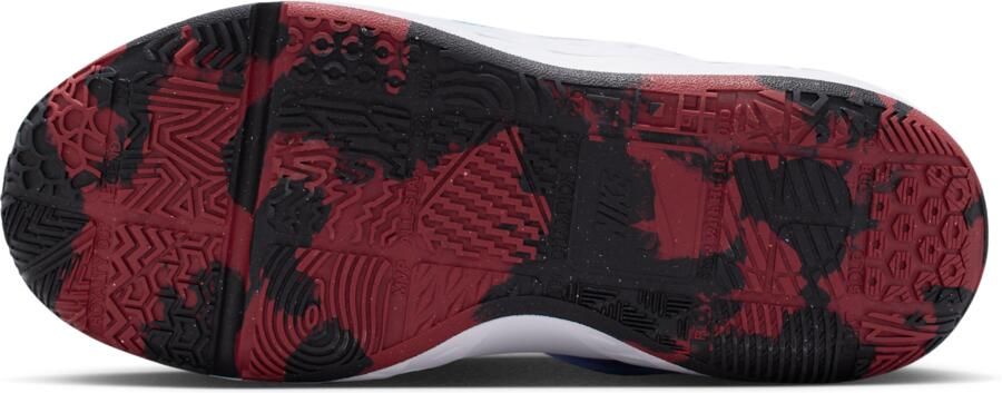 Nike Team Hustle D 12 basketbalschoenen voor kids Wit - Foto 4