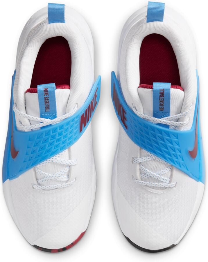 Nike Team Hustle D 12 basketbalschoenen voor kids Wit - Foto 2