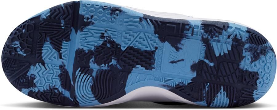 Nike Team Hustle D 12 basketbalschoenen voor kids Wit - Foto 4