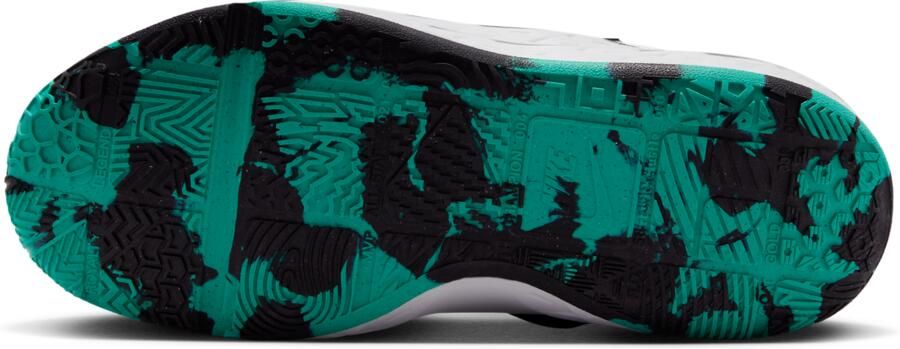 Nike Team Hustle D 12 basketbalschoenen voor kids Wit - Foto 4