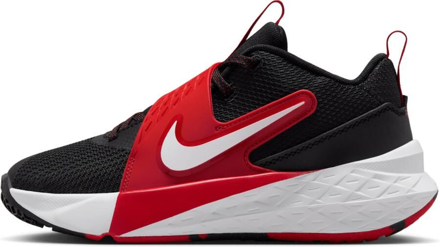 Nike Team Hustle D 12 basketbalschoenen voor kids Zwart