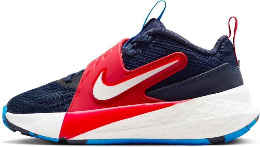 Nike Team Hustle D 12 kleuterschoenen Blauw