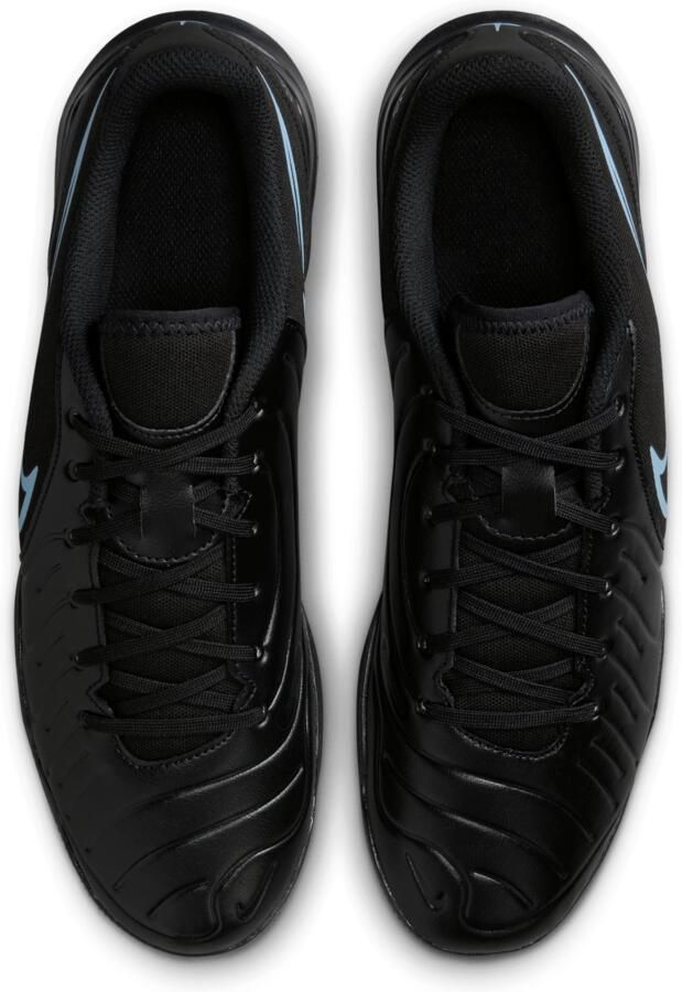Nike Tiempo Legend 10 Club Zaalvoetbalschoenen (IN) Zwart Lichtblauw - Foto 2