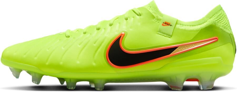 Nike Tiempo Legend 10 Elite low top voetbalschoenen (stevige ondergrond) Geel