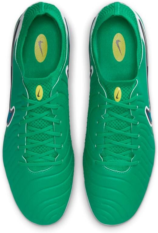 Nike Tiempo Legend 10 Elite low top voetbalschoenen (stevige ondergrond) Groen