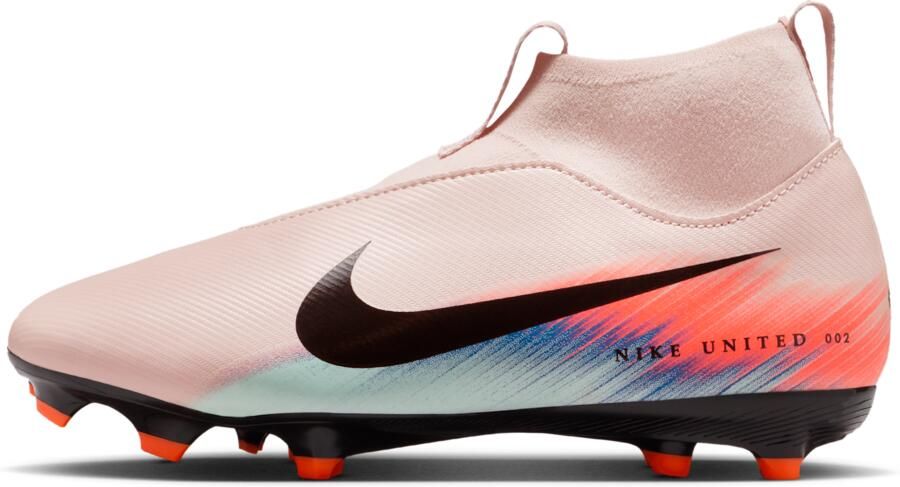 Nike United Jr. Mercurial Superfly 10 Academy high-top voetbalschoenen voor kids (meerdere ondergronden) Roze