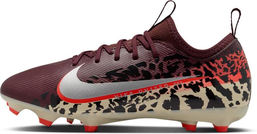 Nike United Jr. Mercurial Vapor 16 Academy low-top voetbalschoenen voor kids (meerdere ondergronden) Rood