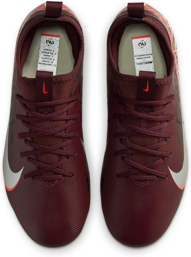 Nike United Jr. Mercurial Vapor 16 Academy low-top voetbalschoenen voor kids (meerdere ondergronden) Rood - Foto 2