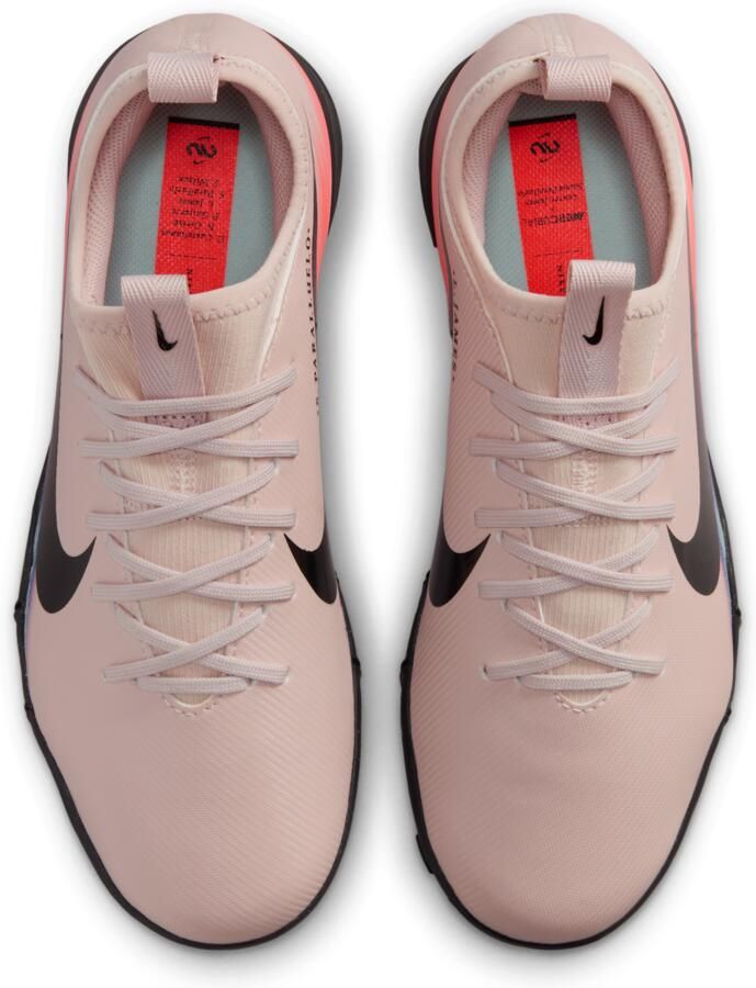 Nike United Jr. Mercurial Vapor 16 Academy low-top voetbalschoenen voor kids (turf) Roze - Foto 2