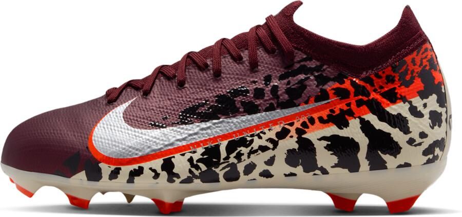 Nike United Jr. Mercurial Vapor 16 Pro low-top voetbalschoenen voor kids (stevige ondergrond) Rood