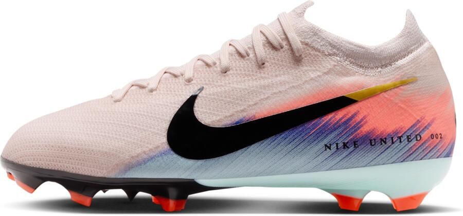 Nike United Jr. Mercurial Vapor 16 Pro low-top voetbalschoenen voor kids (stevige ondergrond) Roze