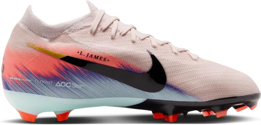 Nike United Jr. Mercurial Vapor 16 Pro low-top voetbalschoenen voor kids (stevige ondergrond) Roze - Foto 3