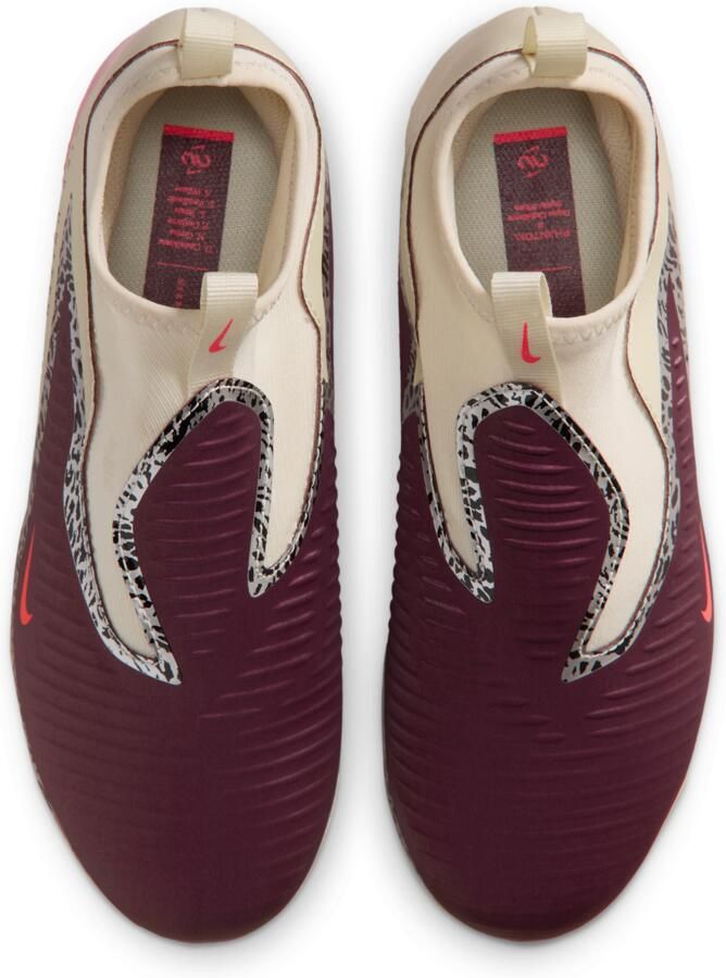 Nike United Jr. Phantom 6 High Academy voetbalschoenen voor kids (meerdere ondergronden) Rood - Foto 2