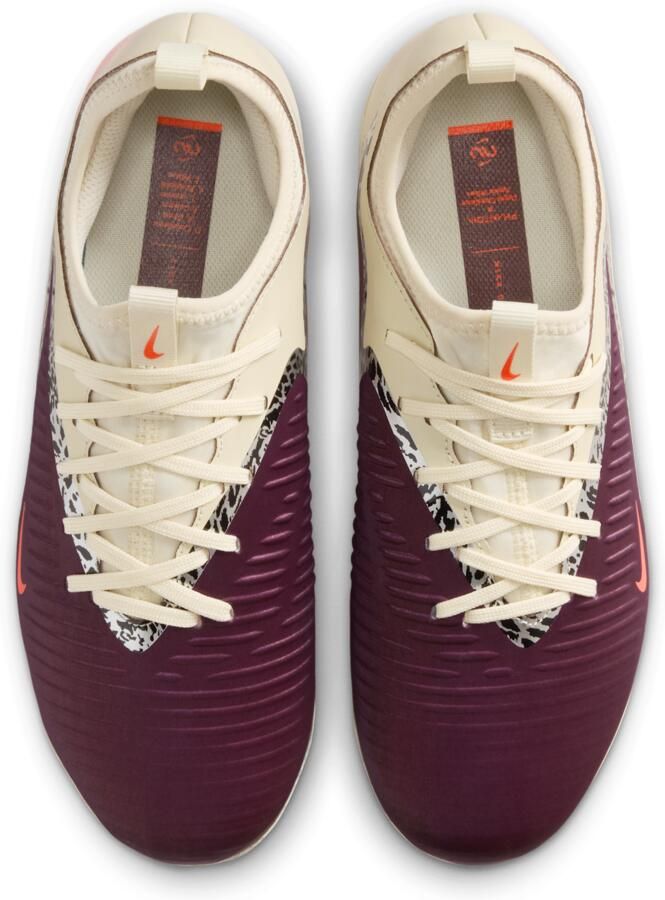 Nike United Jr. Phantom 6 Low Academy voetbalschoenen voor kids (meerdere ondergronden) Rood - Foto 2