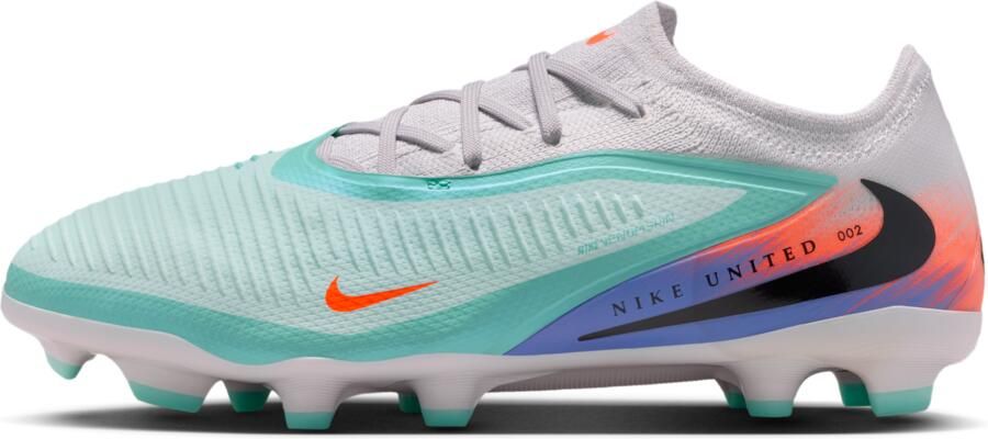 Nike United Jr. Phantom 6 Low Pro voetbalschoenen voor kids (meerdere ondergronden) Groen