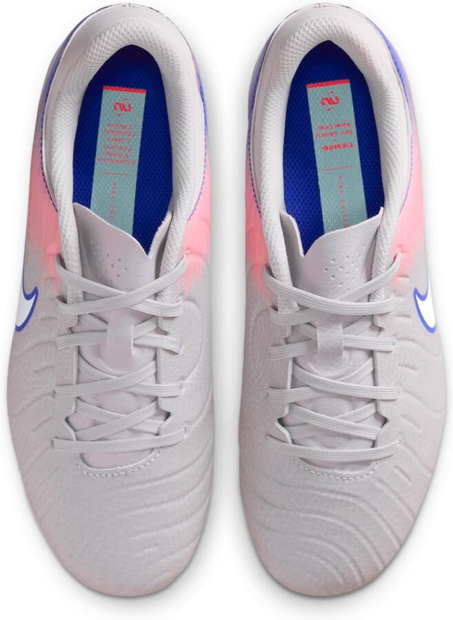 Nike United Jr. Tiempo Legend 10 Academy low-top voetbalschoenen voor kids (meerdere ondergronden) Grijs - Foto 2