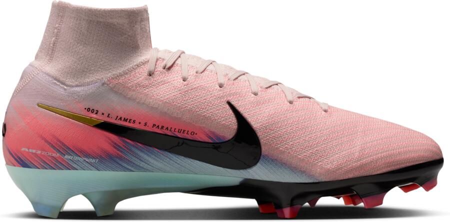 Nike United Mercurial Superfly 10 Elite high-top voetbalschoenen (stevige ondergrond) Roze - Foto 3