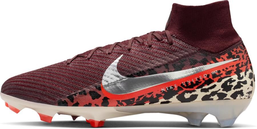 Nike United Mercurial Superfly 10 Elite high-top voetbalschoenen (stevige ondergrond) Rood