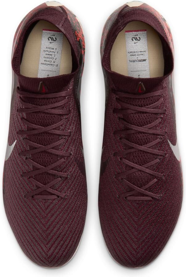 Nike United Mercurial Superfly 10 Elite high-top voetbalschoenen (stevige ondergrond) Rood - Foto 2