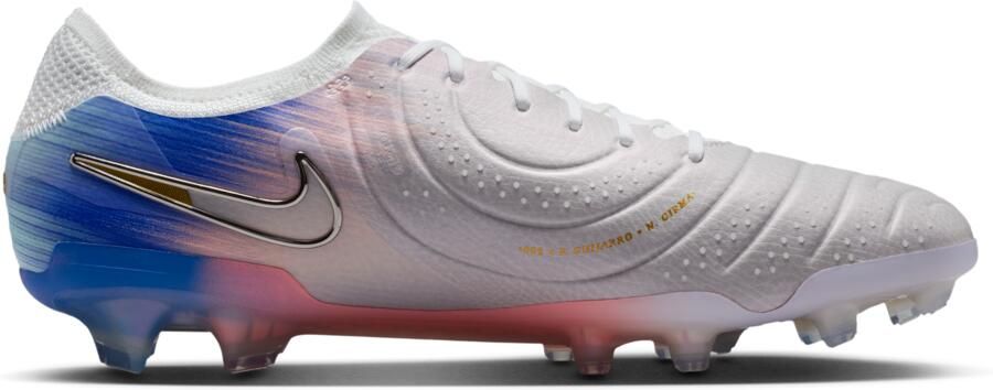 Nike United Tiempo Legend 10 Elite low top voetbalschoenen (stevige ondergrond) Grijs - Foto 3