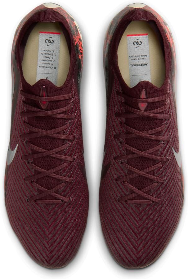 Nike United Mercurial Vapor 16 Elite low-top voetbalschoenen (stevige ondergrond) Rood - Foto 2