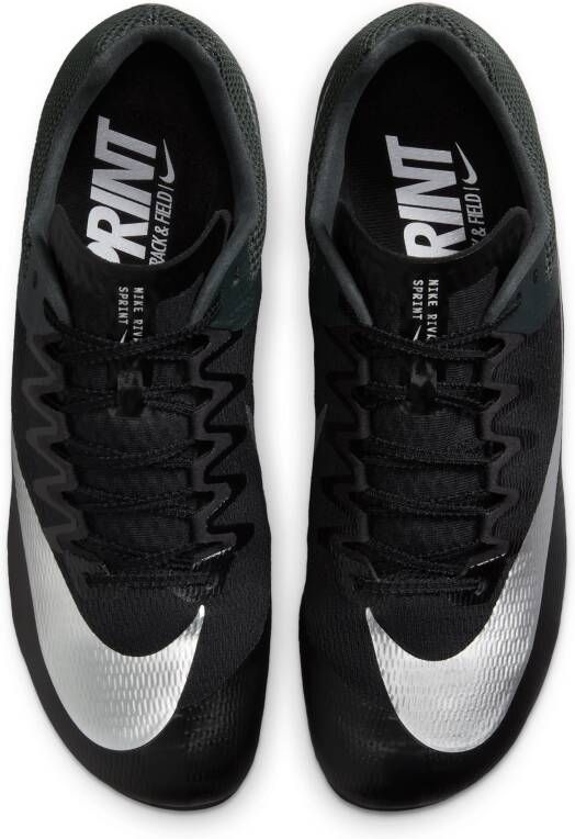 Nike Zoom Rival Sprint Track and Field sprinting spikes Zwart