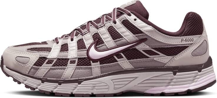 Nike P-6000 Dames Schoenen Rood Maat: 35.5 Mesh Synthetisch Foot Locker
