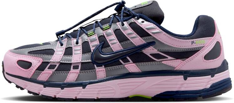 Nike P-6000 Dames Schoenen Rood Maat: 35.5 Mesh Synthetisch Foot Locker