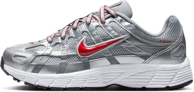 Nike P-6000 Unisex Schoenen Zilver Maat: 35.5 Mesh Synthetisch Foot Locker