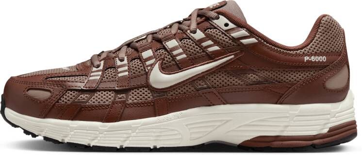 Nike P-6000 Dames Schoenen Beige Maat: 36.5 Mesh Synthetisch Foot Locker