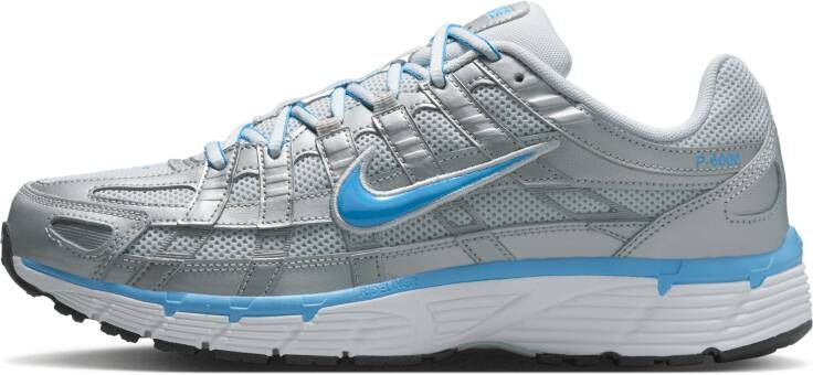 Nike P-6000 Heren Schoenen Grijs Maat: 40.5 Mesh Synthetisch Foot Locker
