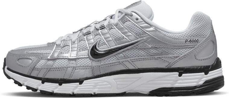 Nike P-6000 White Metallic Silver Pure Platinum Black- Dames White Metallic Silver Pure Platinum Black - Foto 3