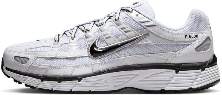 Nike P-6000 Heren Schoenen Zwart Maat: 40.5 Mesh Synthetisch Foot Locker