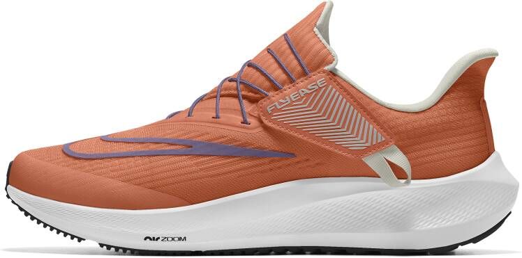 Nike Pegasus FlyEase By You Custom eenvoudig aan te trekken hardloopschoenen voor dames (straat) Oranje