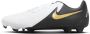 Nike Phantom GX II Academy Gras Kunstgras Voetbalschoenen (MG) Zwart Gebroken Wit Goud - Thumbnail 1
