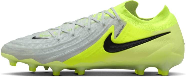 Nike Phantom GX II Elite Kunstgras Voetbalschoenen (AG) Neongeel Zilver Zwart