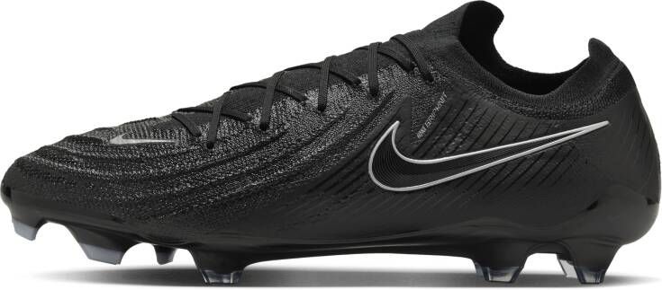 Nike Phantom GX 2 Elite low-top voetbalschoenen (stevige ondergrond) Zwart