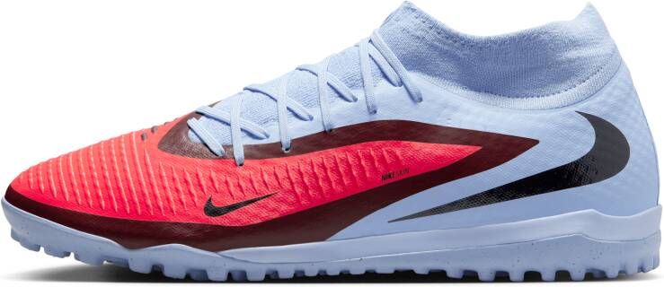 Nike Phantom 6 High Academy voetbalschoenen (turf) Blauw