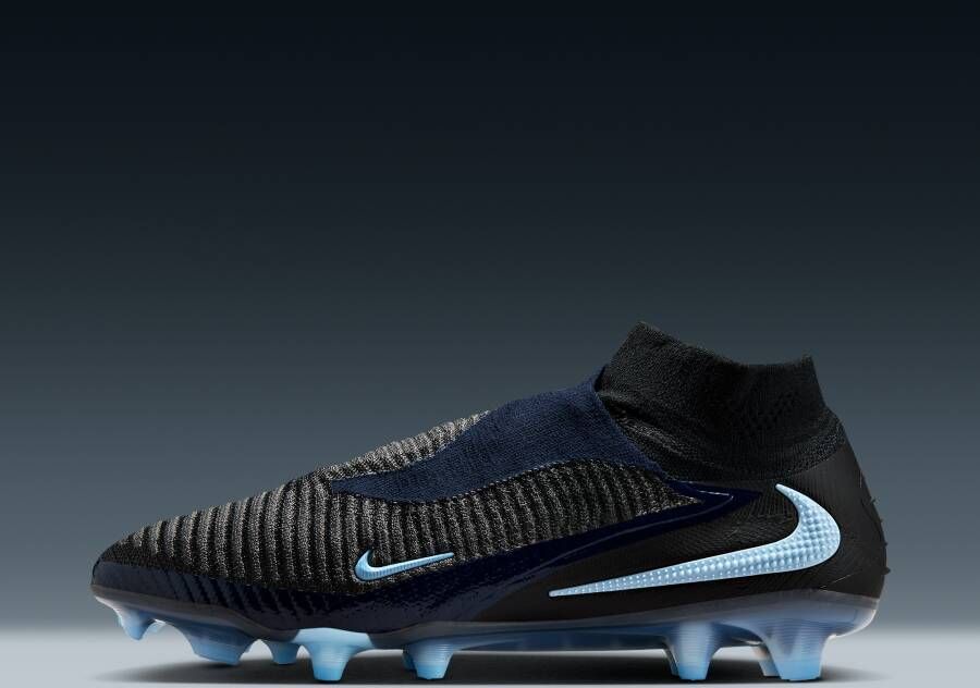 Nike Phantom 6 High Elite voetbalschoenen (stevige ondergrond) Zwart