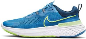 Nike React Miler 2 Hardloopschoenen voor heren(straat) Imperial Blue Court Blue White Lime Glow Heren
