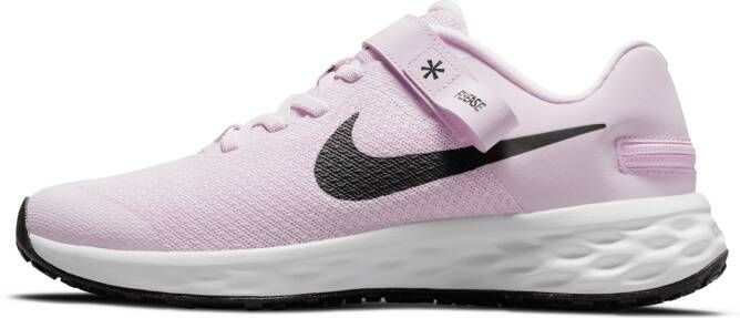 Nike Revolution 6 FlyEase Eenvoudig aan en uit te trekken hardloopschoenen voor kids (straat) Roze