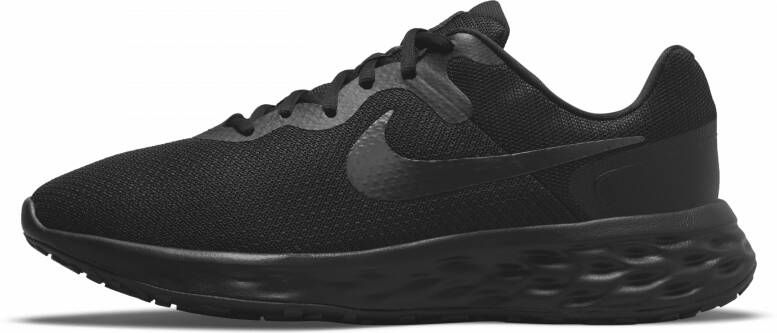Nike Revolution 6 Hardloopschoenen voor heren (extra breed) Zwart