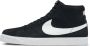 Nike SB Zoom Blazer Mid Skateschoenen zwart - Thumbnail 1